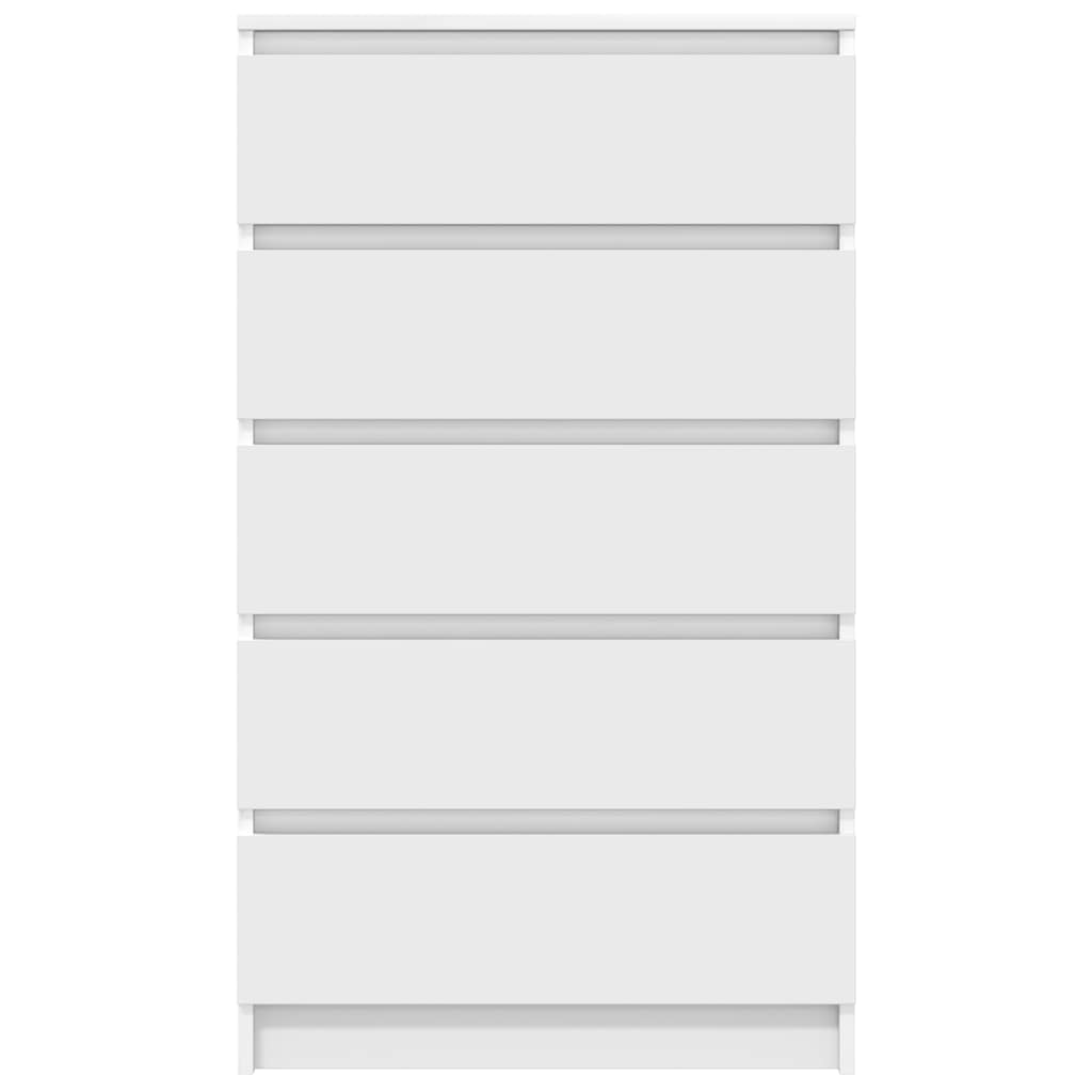 Cabinet with drawers, white, 60x36x103cm, engineered wood