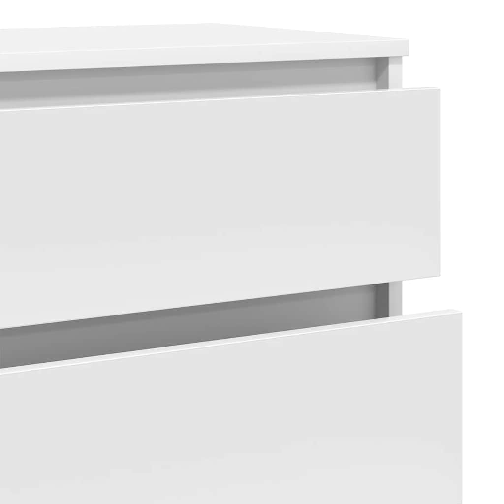 Cabinet with drawers, white, 60x36x103cm, engineered wood