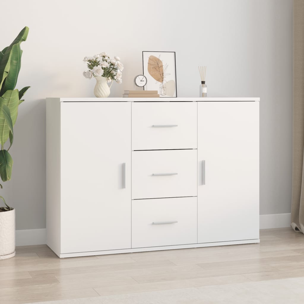 Šoninė spintelė, baltos spalvos, 91x29,5x65cm, apdirbta mediena
