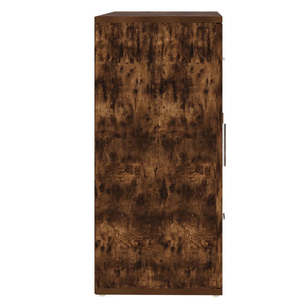 Šoninė spintelė, dūminio ąžuolo, 91x29,5x65cm, apdirbta mediena