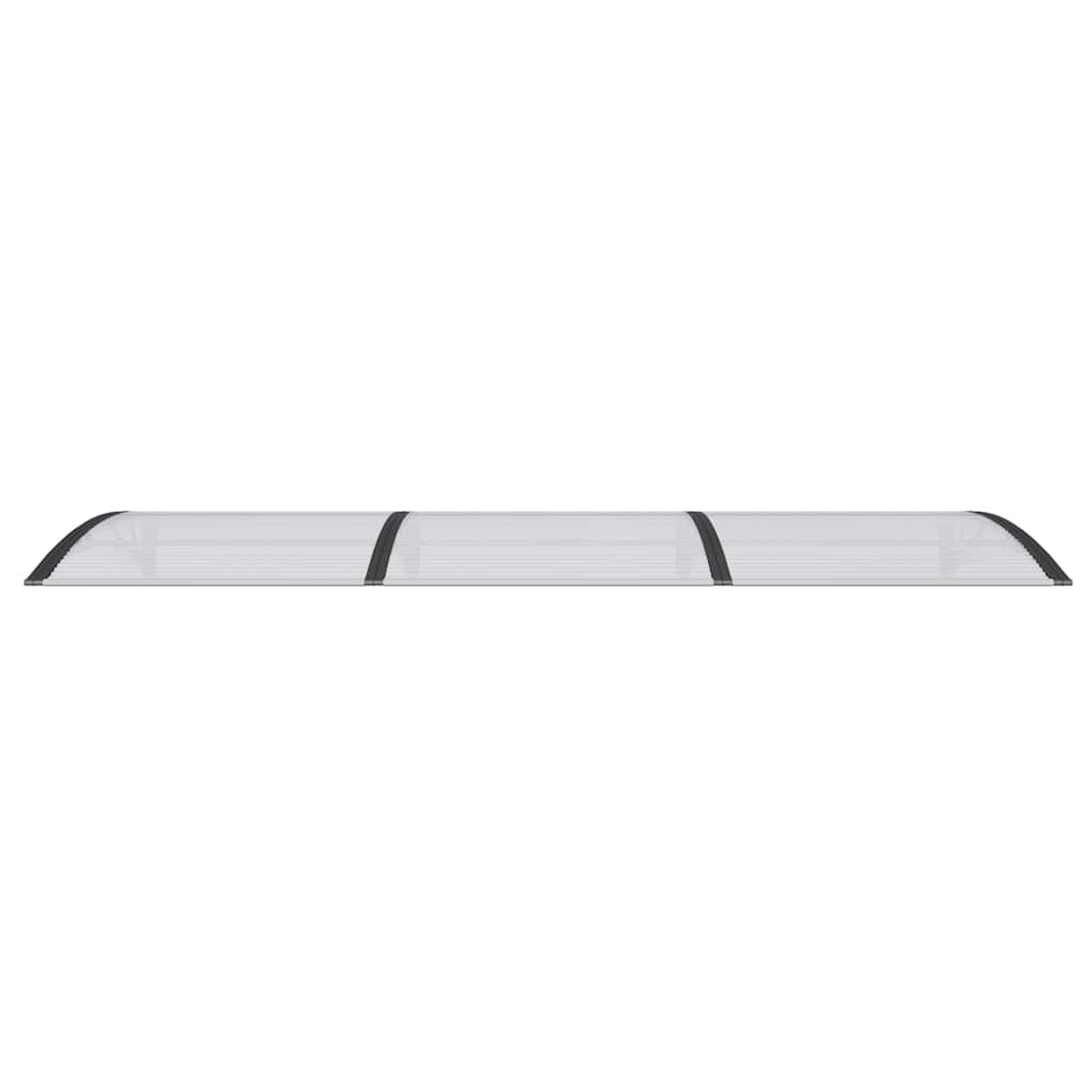 Door canopy, black, 300x100cm, polycarbonate