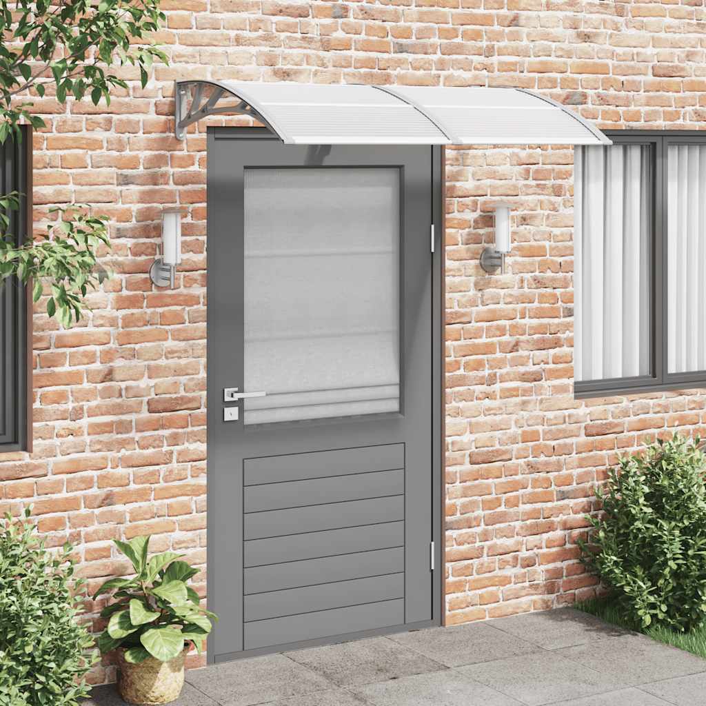 Door canopy, gray, 150x75cm, polycarbonate