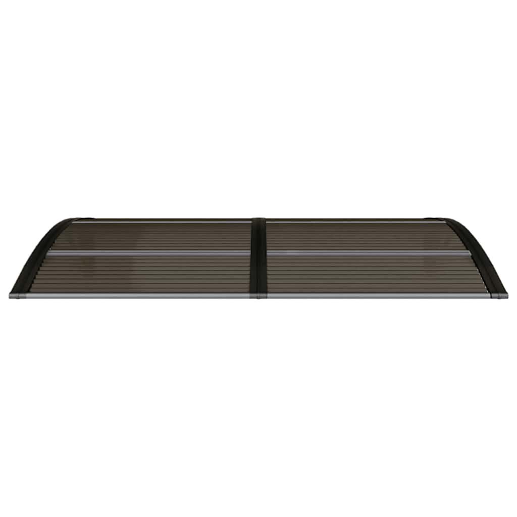 Canopy for doors, black, 150x75cm, polycarbonate