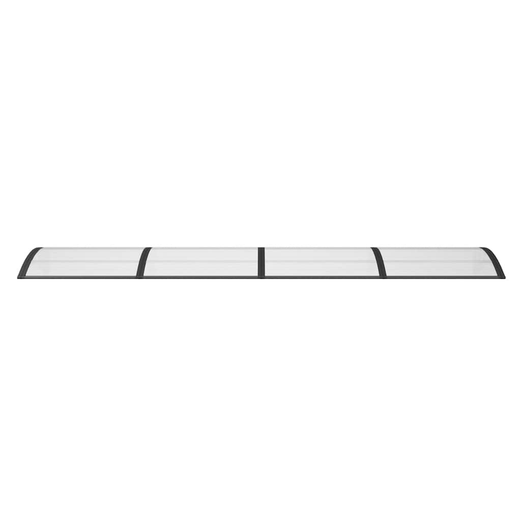 Canopy for doors, black, 350x100cm, polycarbonate