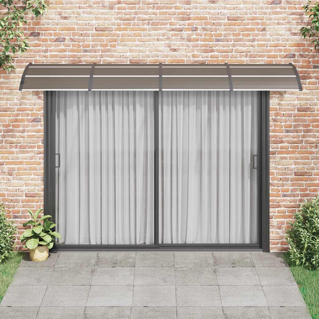 Stogelis durims, juodos spalvos, 350x100cm, polikarbonatas