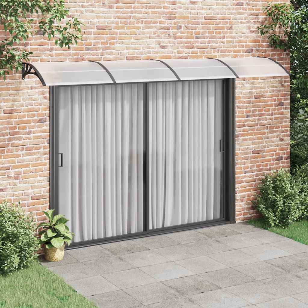Stogelis durims, juodos spalvos, 400x100cm, polikarbonatas