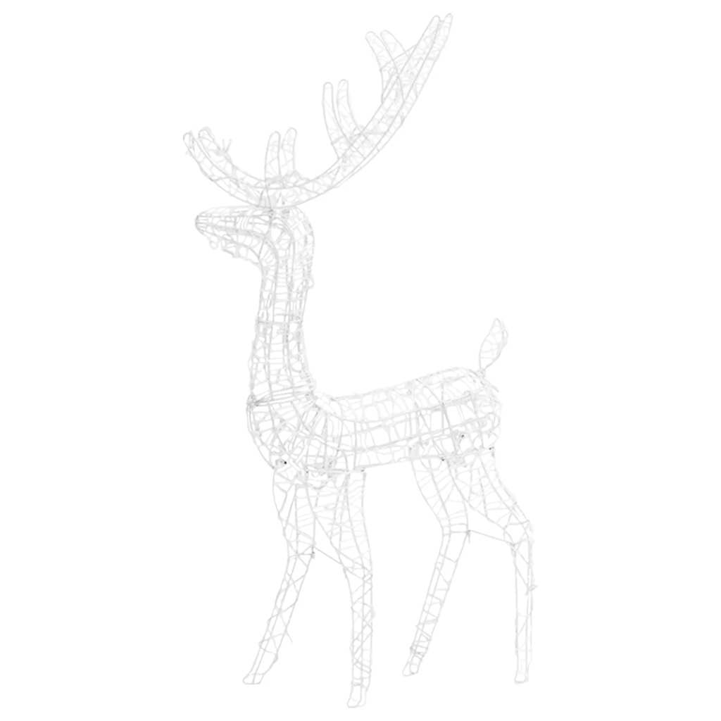 Kalėdinės dekoracijos elniai REINDEER, 2vnt., spalvoti, 120cm, akrilas