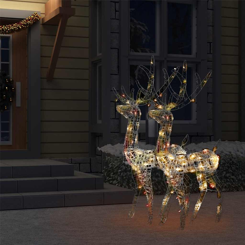 Kalėdinės dekoracijos elniai REINDEER, 2vnt., spalvoti, 120cm, akrilas