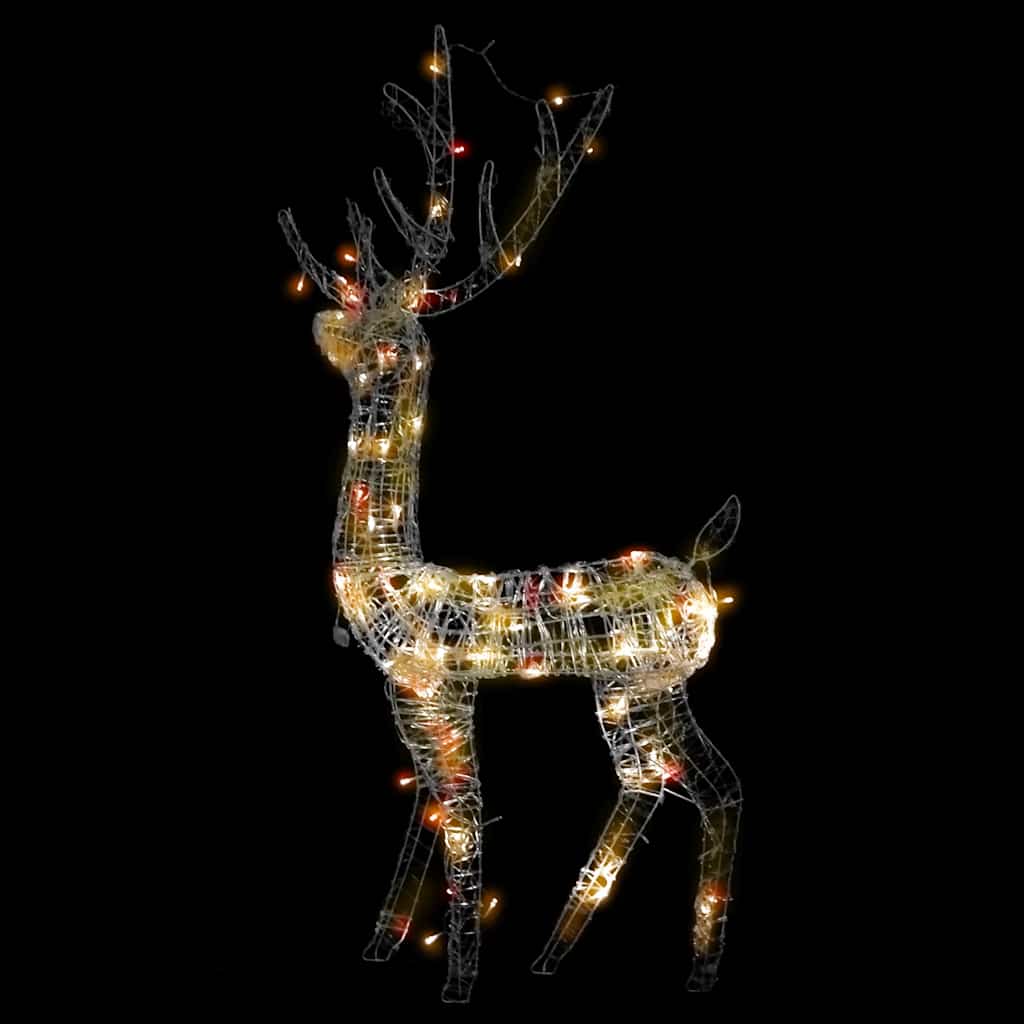 Kalėdinės dekoracijos elniai REINDEER, 2vnt., spalvoti, 120cm, akrilas
