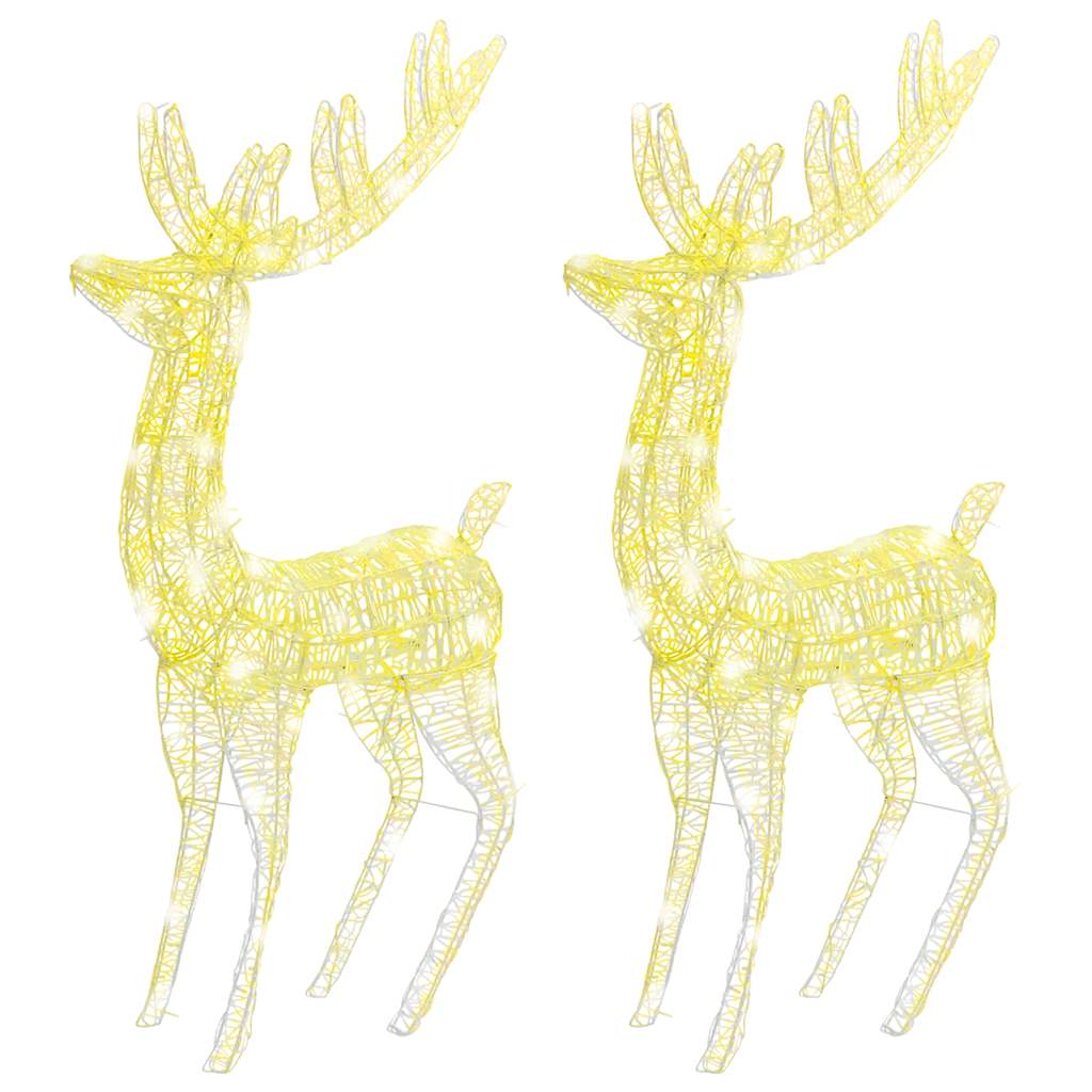 Kalėdinės dekoracijos elniai, 2vnt., 180cm, akrilas, 250 LED