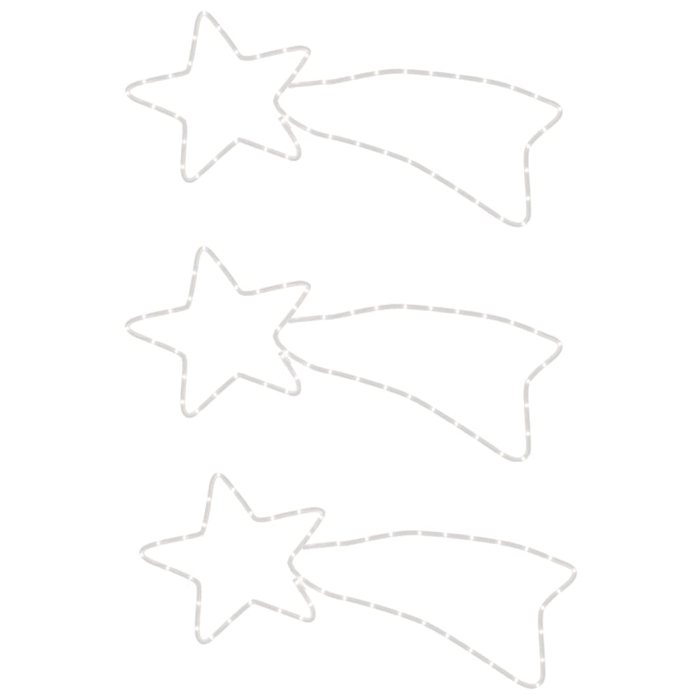 Kalėdinės dekoracijos kometos su 48 LED WONDER, 3vnt., 65x28cm