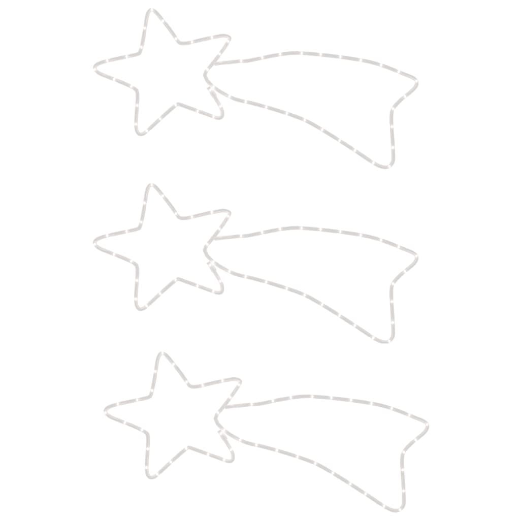 Kalėdinės dekoracijos kometos su 48 LED WONDER, 3vnt., 65x28cm