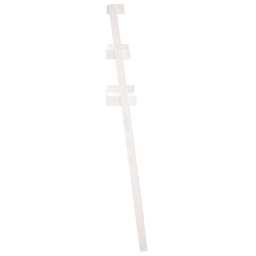 Toilet shelf, white, 63.5x32x179cm, solid pine wood