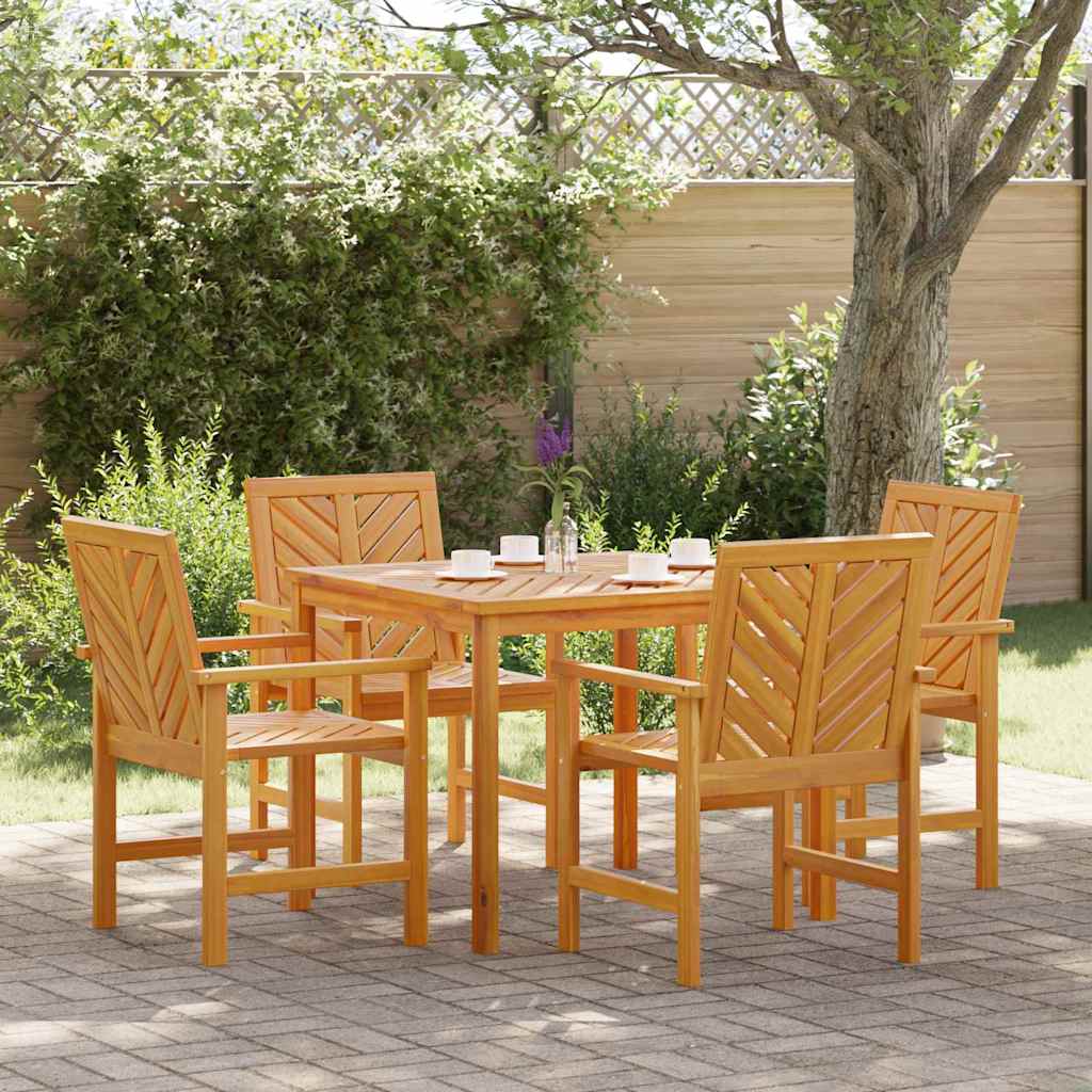 Sodo valgomojo komplektas 5 pcs Ruda 90 x 90 x 74 cm