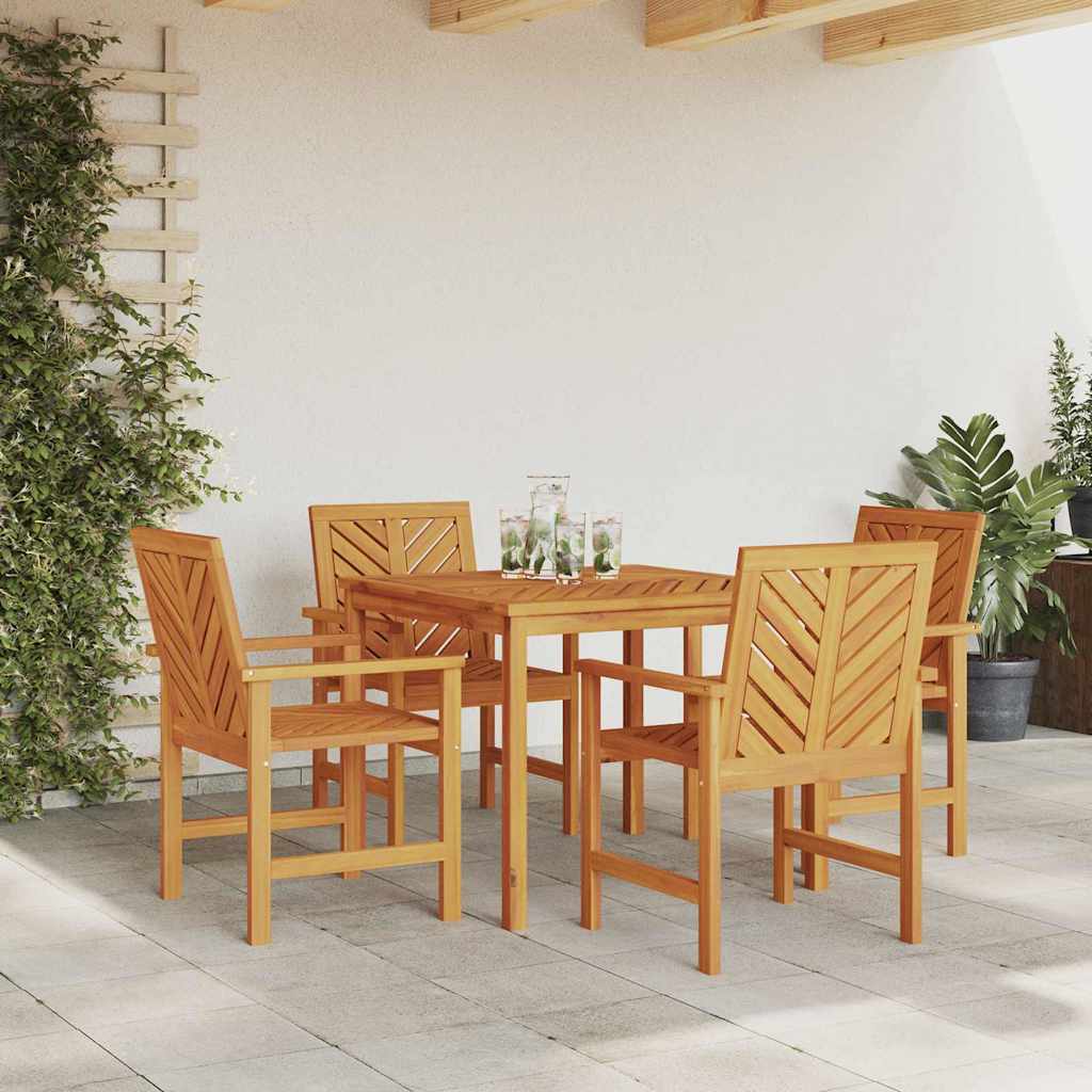 Sodo valgomojo komplektas 5 pcs Ruda 90 x 90 x 74 cm