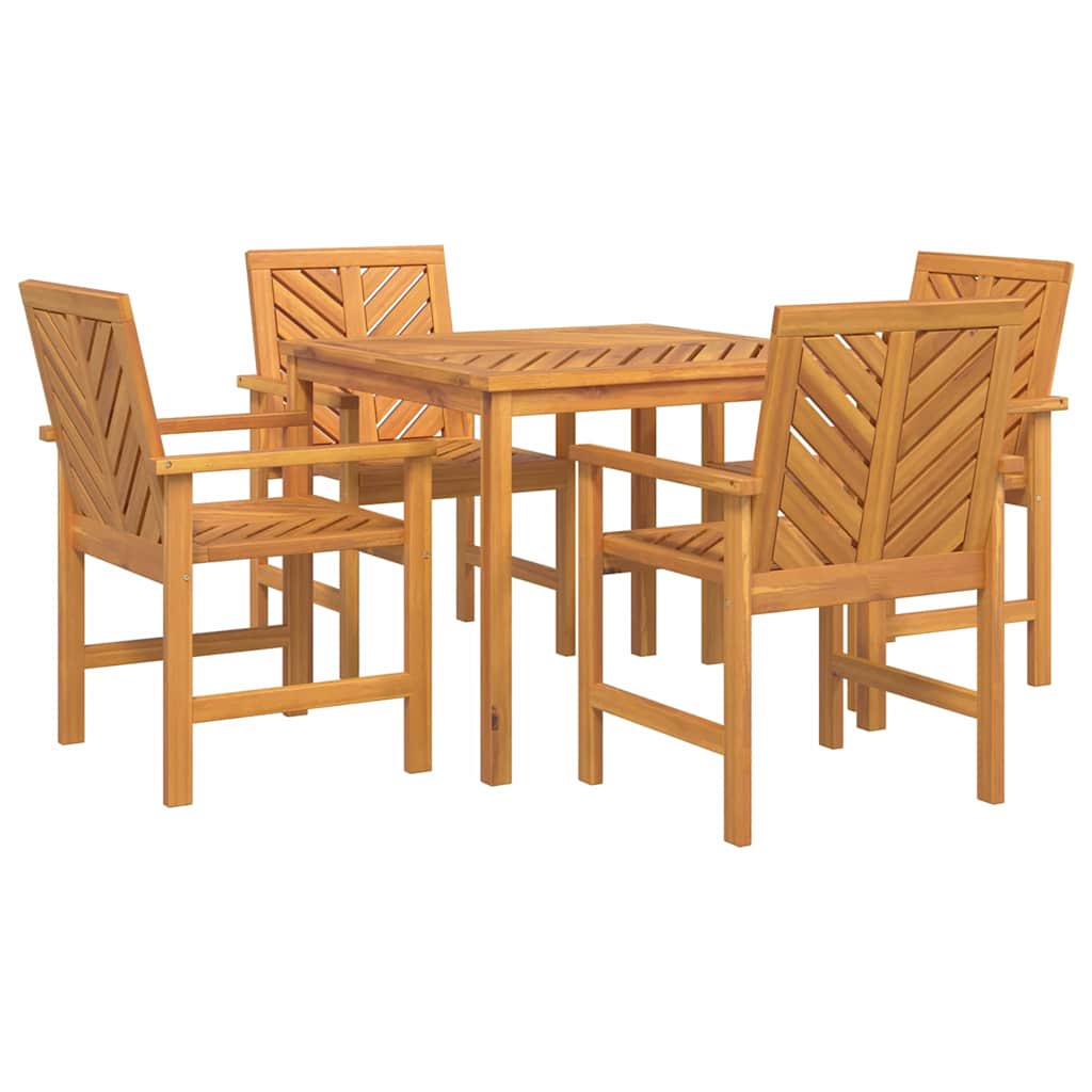 Sodo valgomojo komplektas 5 pcs Ruda 90 x 90 x 74 cm