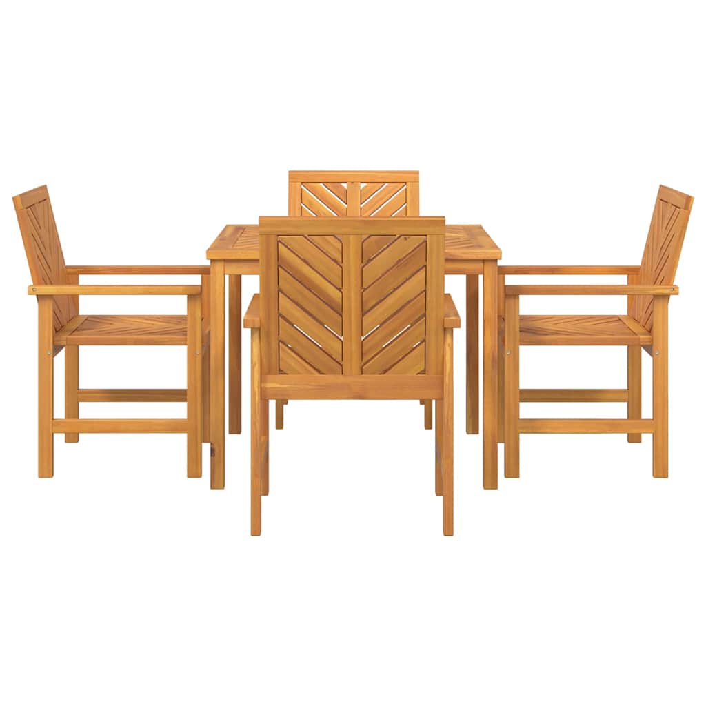 Sodo valgomojo komplektas 5 pcs Ruda 90 x 90 x 74 cm