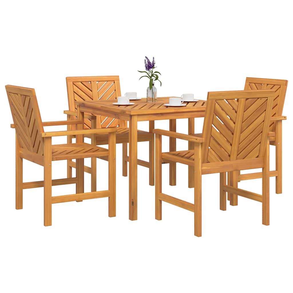 Sodo valgomojo komplektas 5 pcs Ruda 90 x 90 x 74 cm
