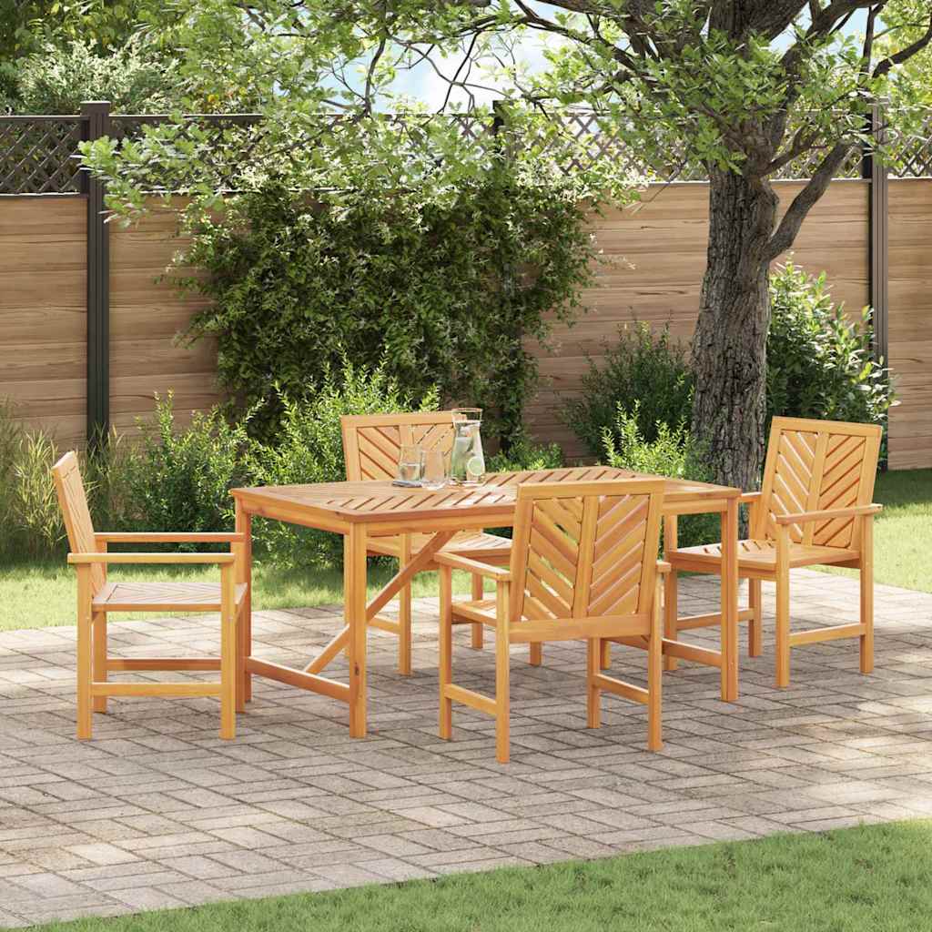 Sodo valgomojo komplektas 5 pcs Ruda 150 x 90 x 74 cm