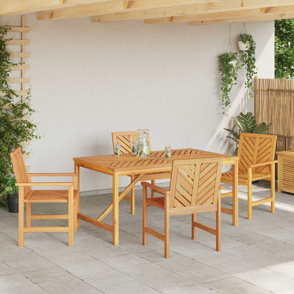 Sodo valgomojo komplektas 5 pcs Ruda 150 x 90 x 74 cm