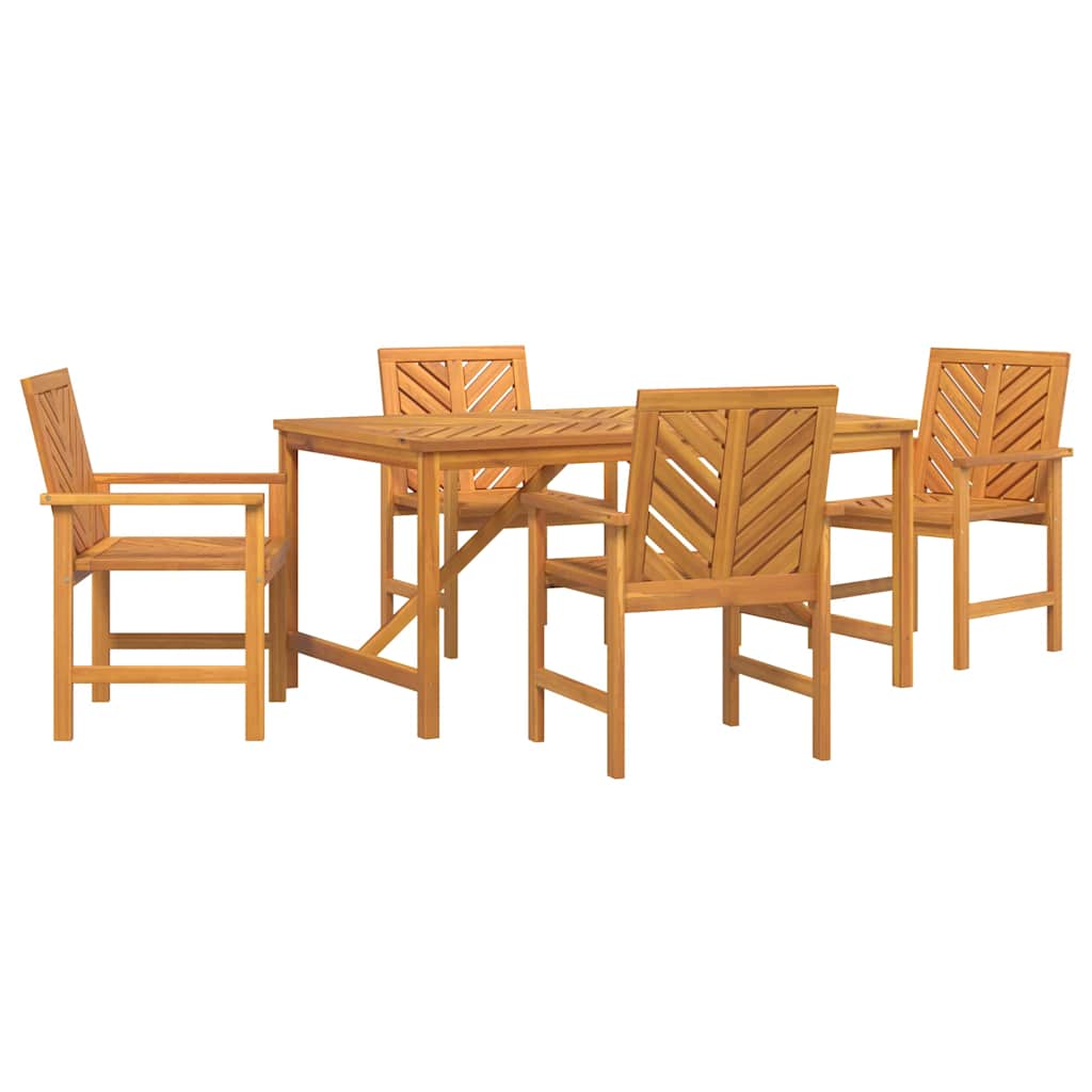 Sodo valgomojo komplektas 5 pcs Ruda 150 x 90 x 74 cm