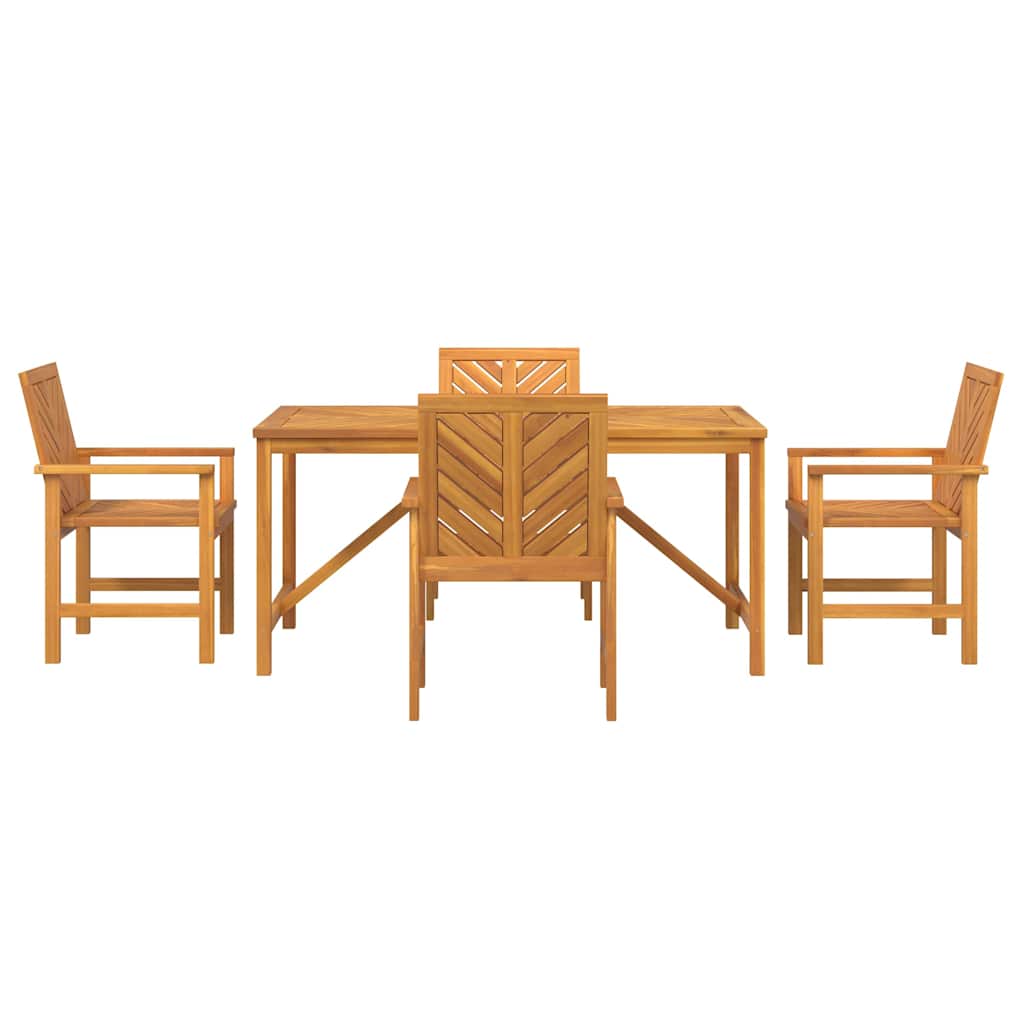 Sodo valgomojo komplektas 5 pcs Ruda 150 x 90 x 74 cm