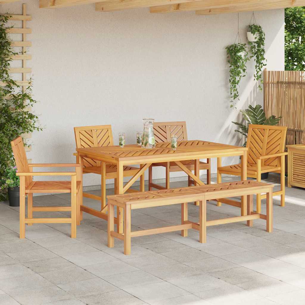 Sodo valgomojo komplektas 6 pcs Ruda 150 x 90 x 74 cm