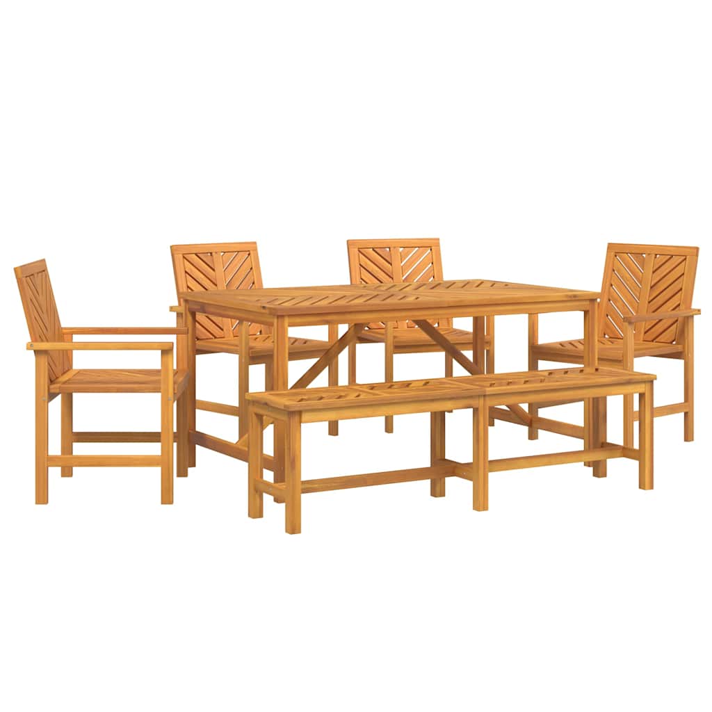 Sodo valgomojo komplektas 6 pcs Ruda 150 x 90 x 74 cm