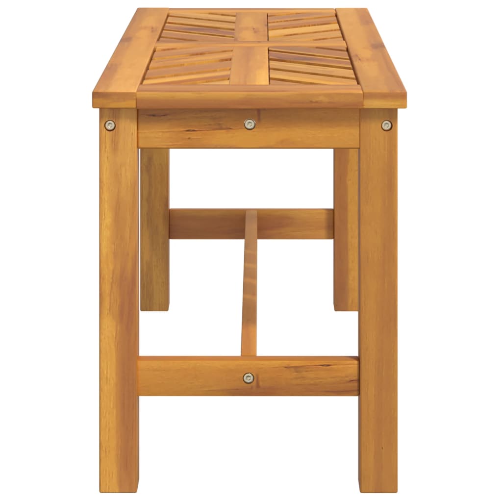 Garden bench, 80cm, solid acacia wood