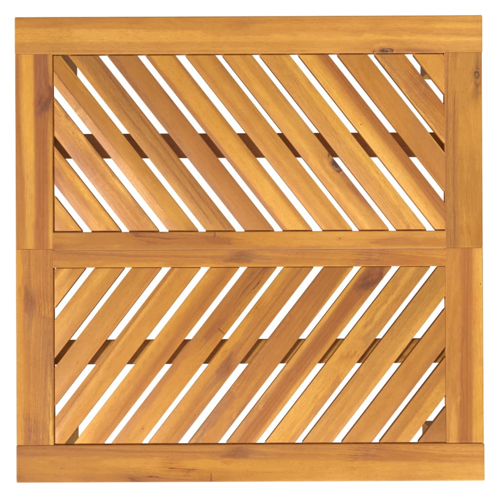 Sodo valgomojo stalas, 90x90x74cm, akacijos medienos masyvas