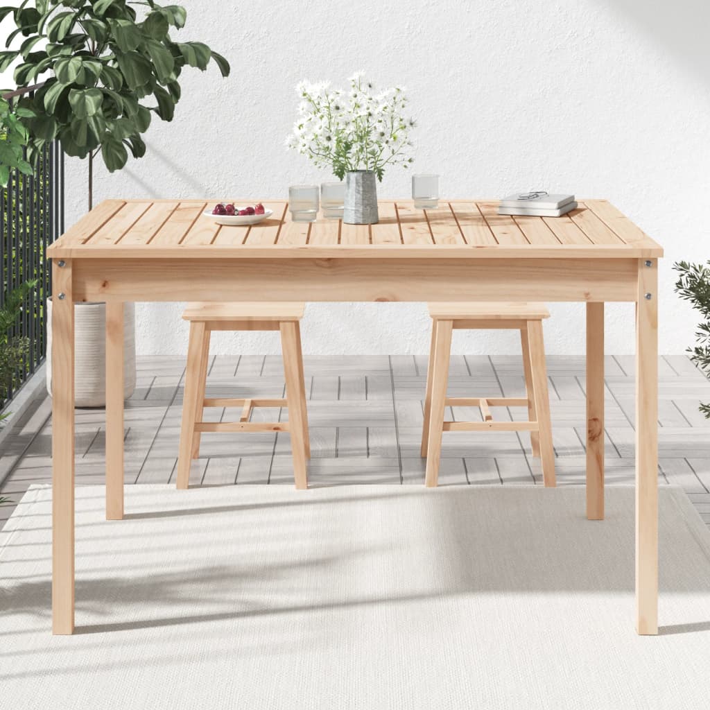 Garden table, 121x82.5x76cm, solid pine
