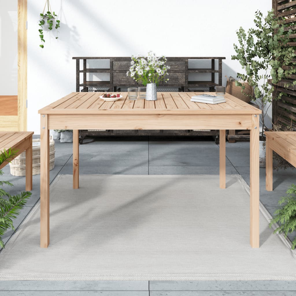 Garden table, 121x82.5x76cm, solid pine