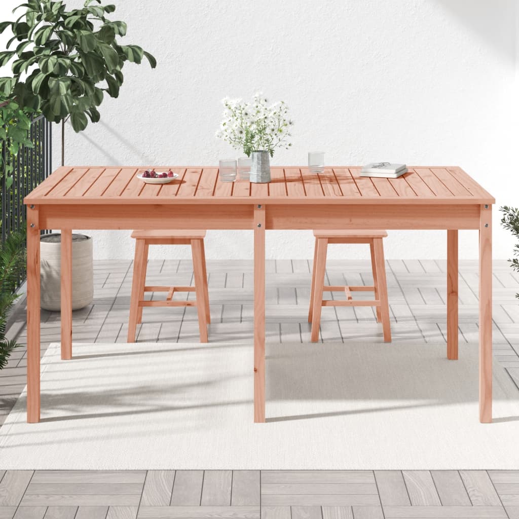 Sodo stalas, 159,5x82,5x76cm, duoglas eglės medienos masyvas