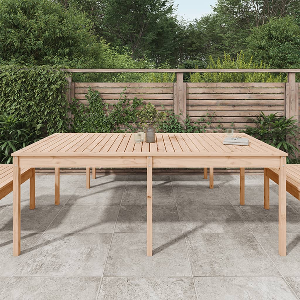 Garden table, 203.5x100x76cm, solid pine