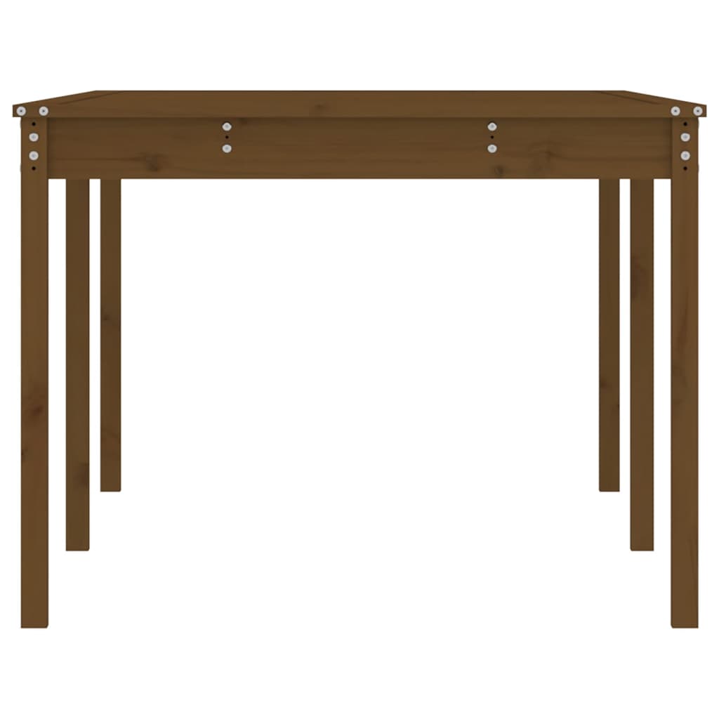 Sodo stalas, medaus rudas, 203,5x100x76cm, pušies masyvas