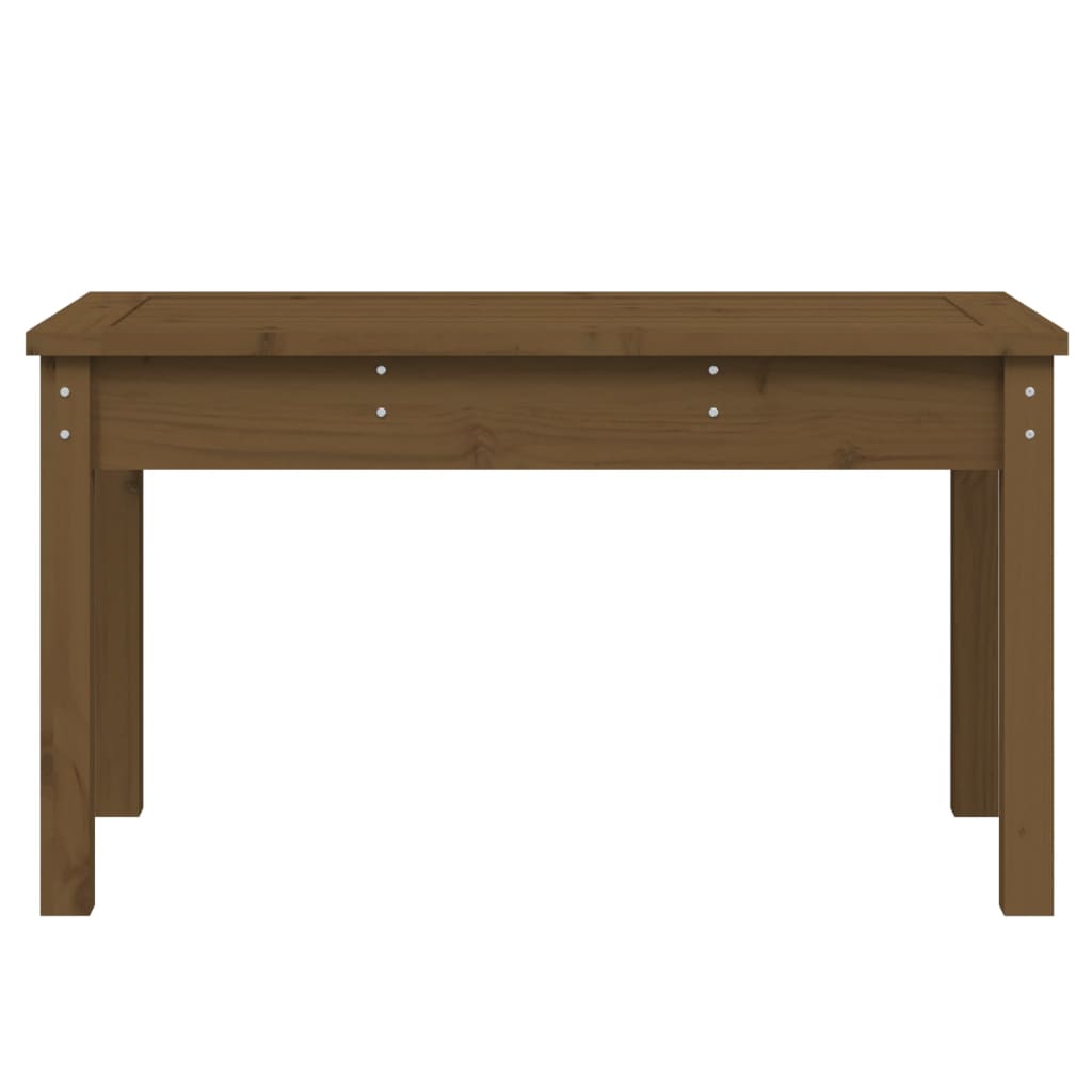 Garden bench, honey brown, 80x44x45cm, solid pine