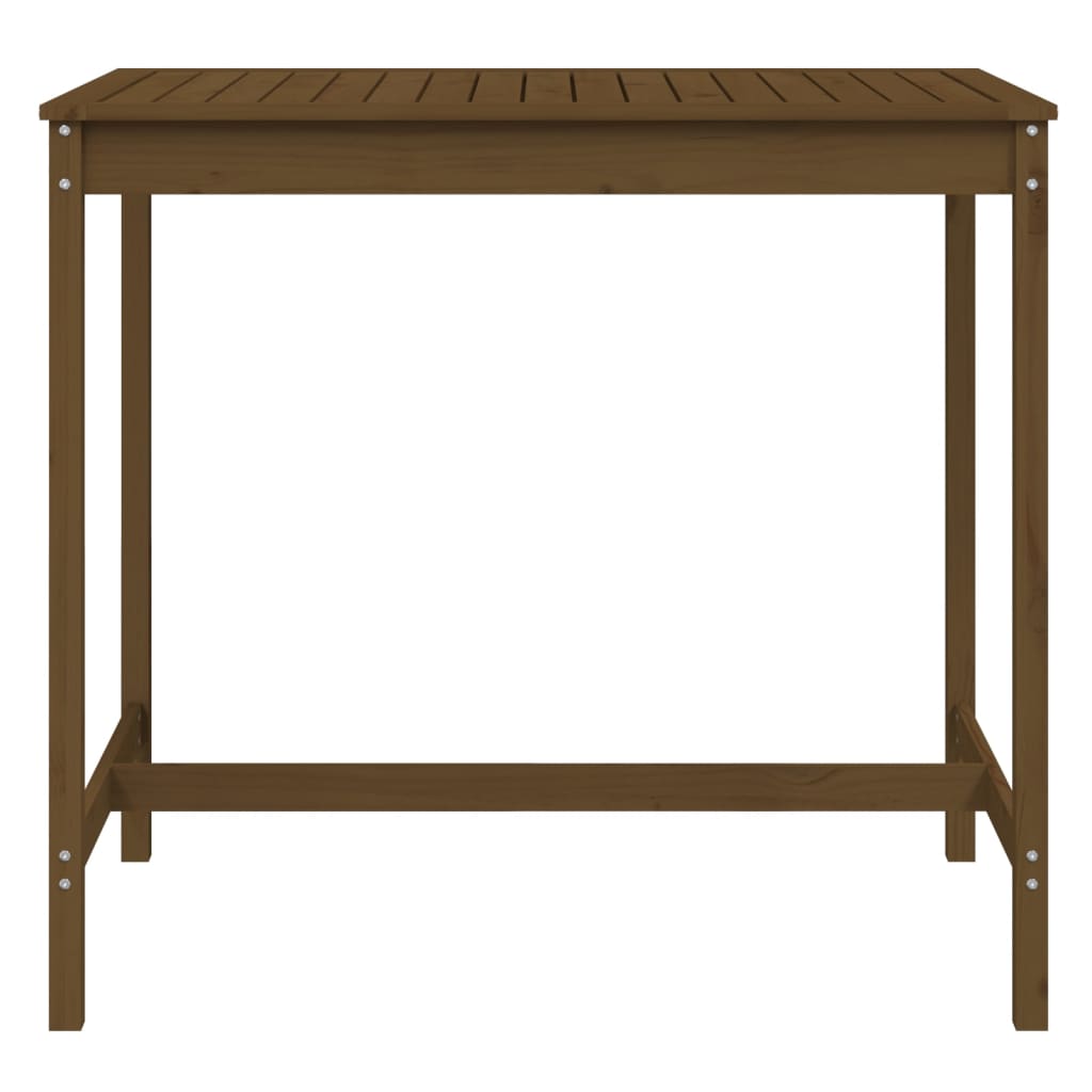 Sodo stalas, medaus rudas, 121x82,5x110cm, pušies masyvas