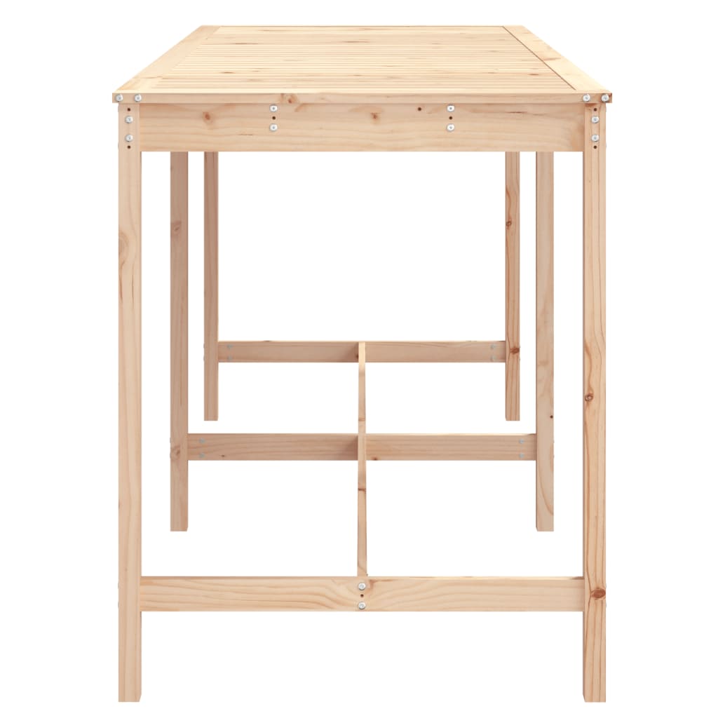 Garden table, 203.5x90x110cm, solid pine wood