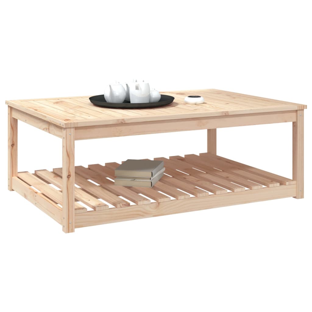 Garden table, 121x82.5x45cm, solid pine wood