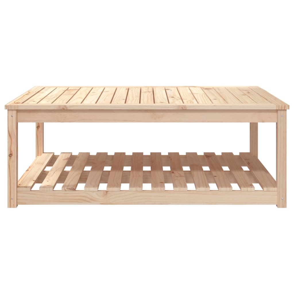Garden table, 121x82.5x45cm, solid pine wood