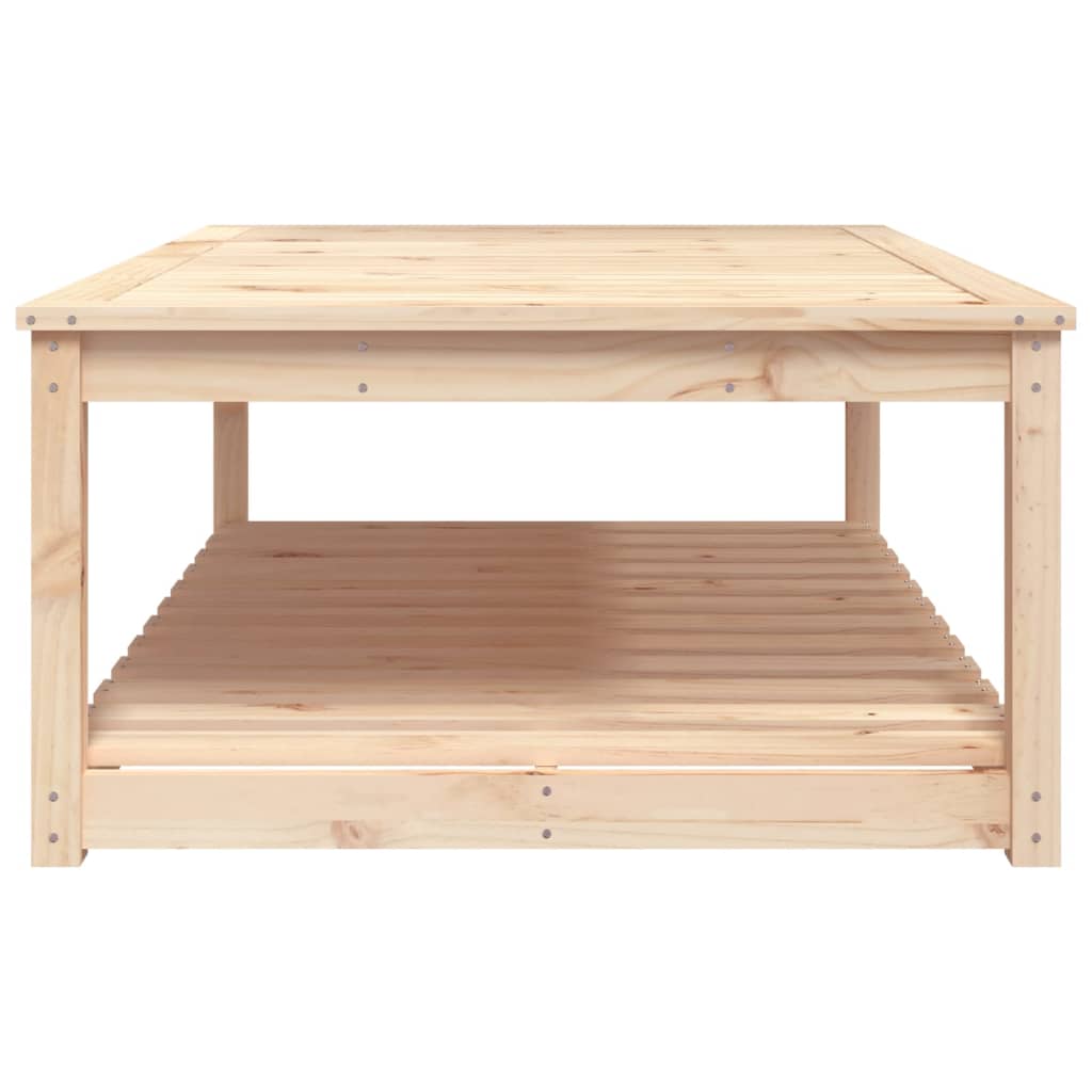 Garden table, 121x82.5x45cm, solid pine wood