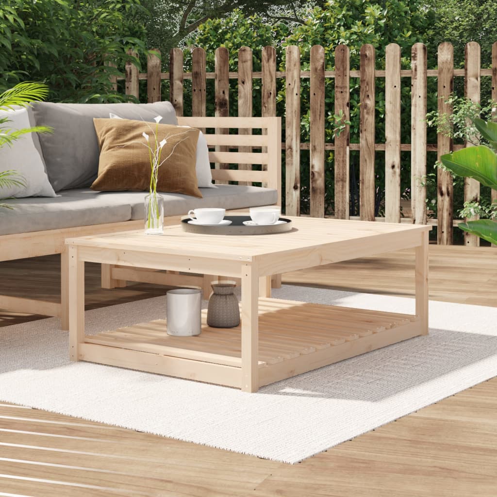 Garden table, 121x82.5x45cm, solid pine wood