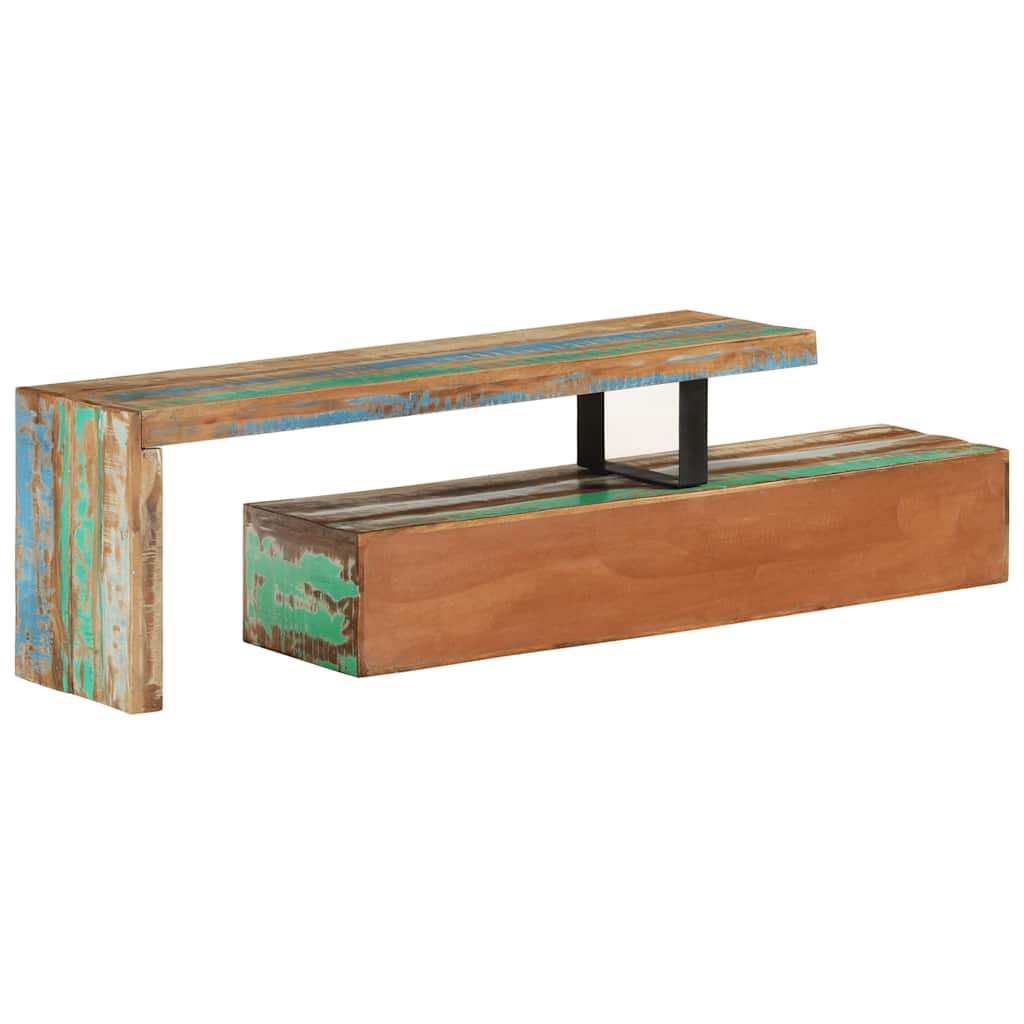 TV cabinet, (118-200) x 30 x 40 cm, solid reclaimed wood
