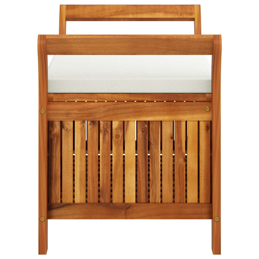 Dārza soliņš-glabāšanas kaste ar spilvenu, 91 cm, akācijas masīvkoks