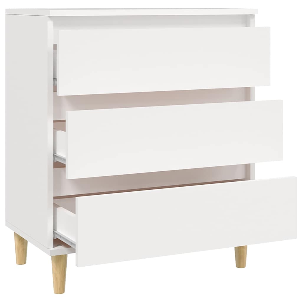 Side cabinet, white, 60x35x70cm, engineered wood