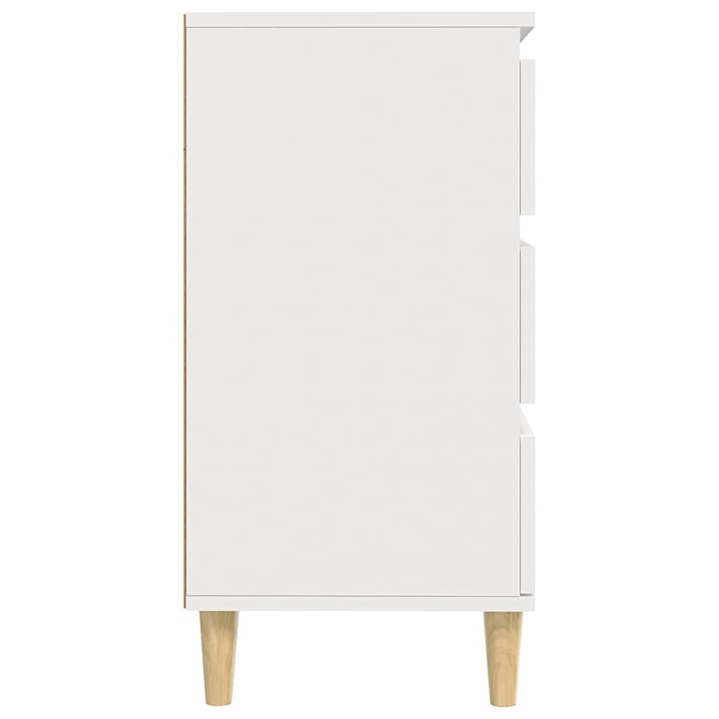 Side cabinet, white, 60x35x70cm, engineered wood