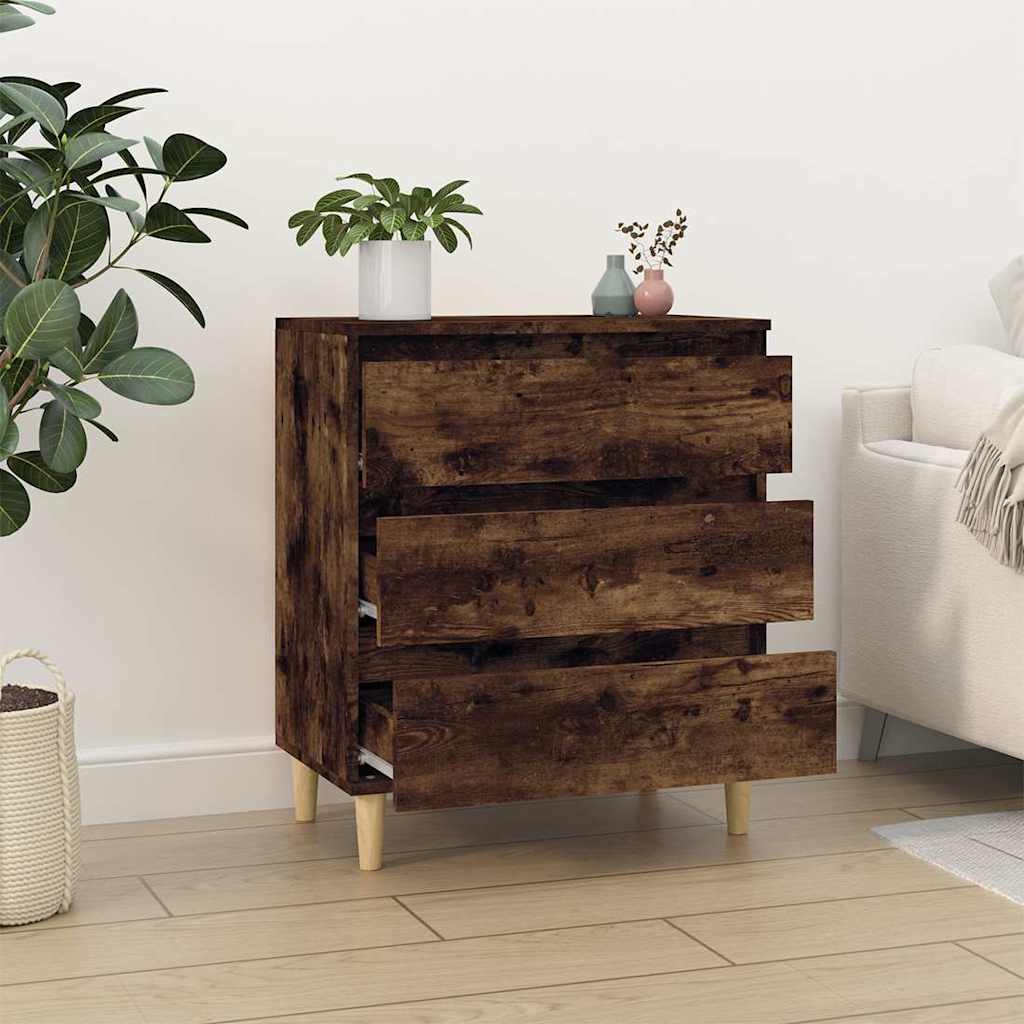 Sideboard, smoky oak, 60x35x70cm, engineered wood