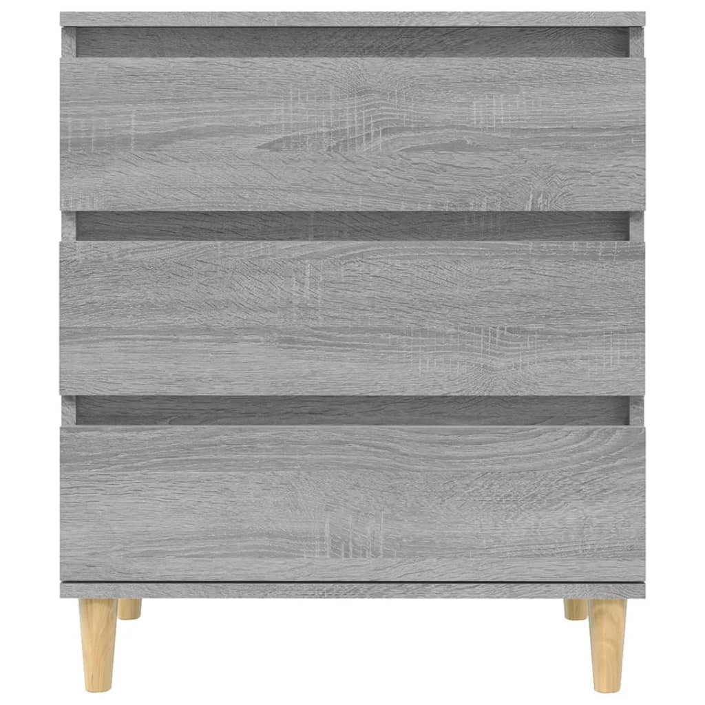 Side cabinet, grey oak, 60x35x70cm, engineered wood