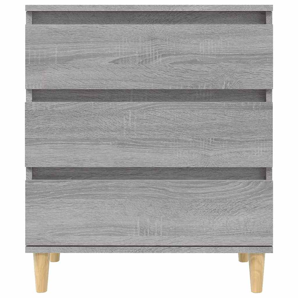 Side cabinet, grey oak, 60x35x70cm, engineered wood