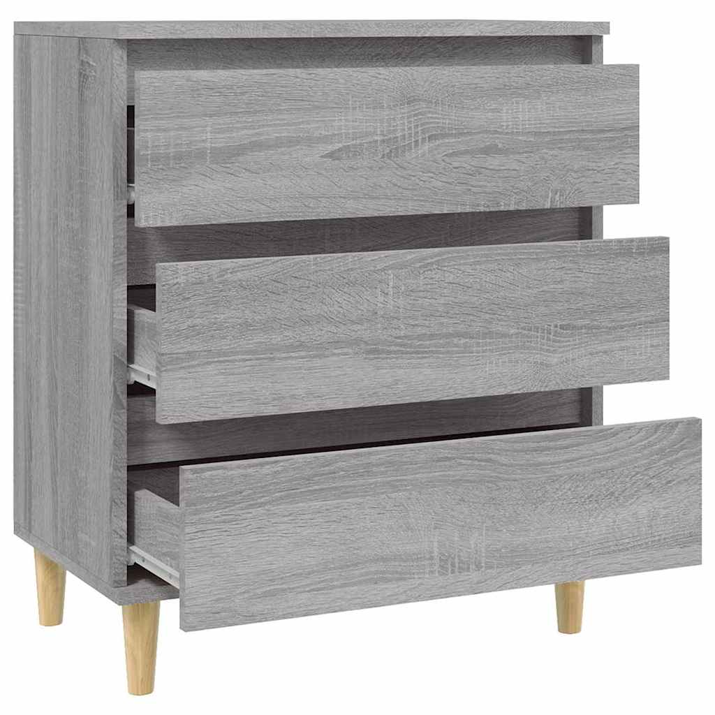 Side cabinet, grey oak, 60x35x70cm, engineered wood